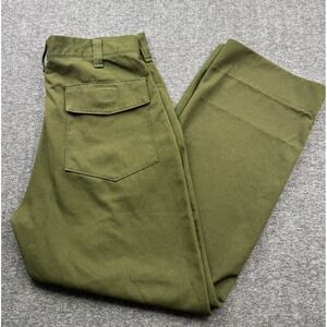 Vintage Terry Forest Fire Pants Mens 36x30 Green Aramid Flame Resistant USA